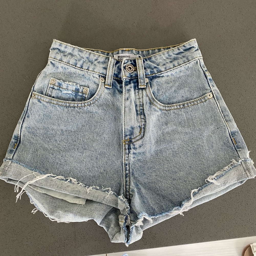 Denim shorts